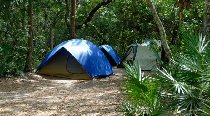 UTV camping in scenic wilderness