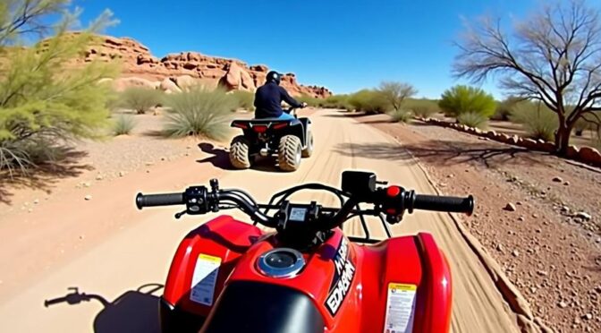 ATV riding on Casa Grande desert trails